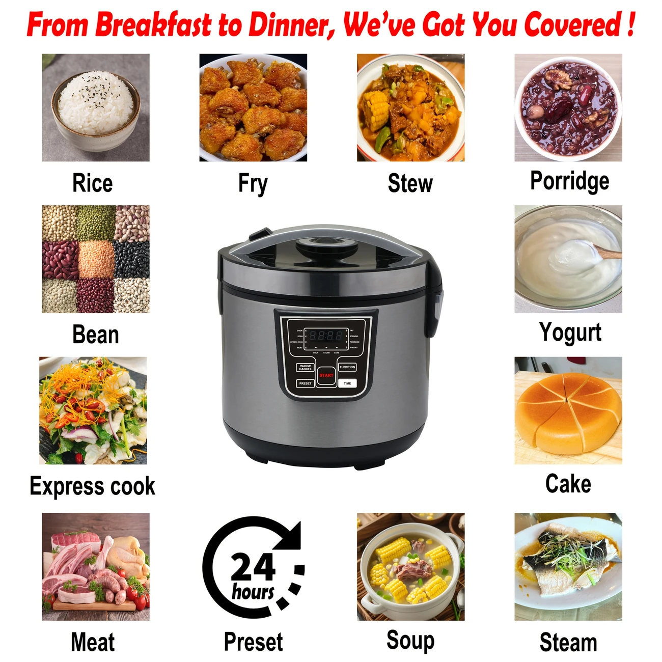 11 in 1 Multi Functional Rice Cooker - Image 2