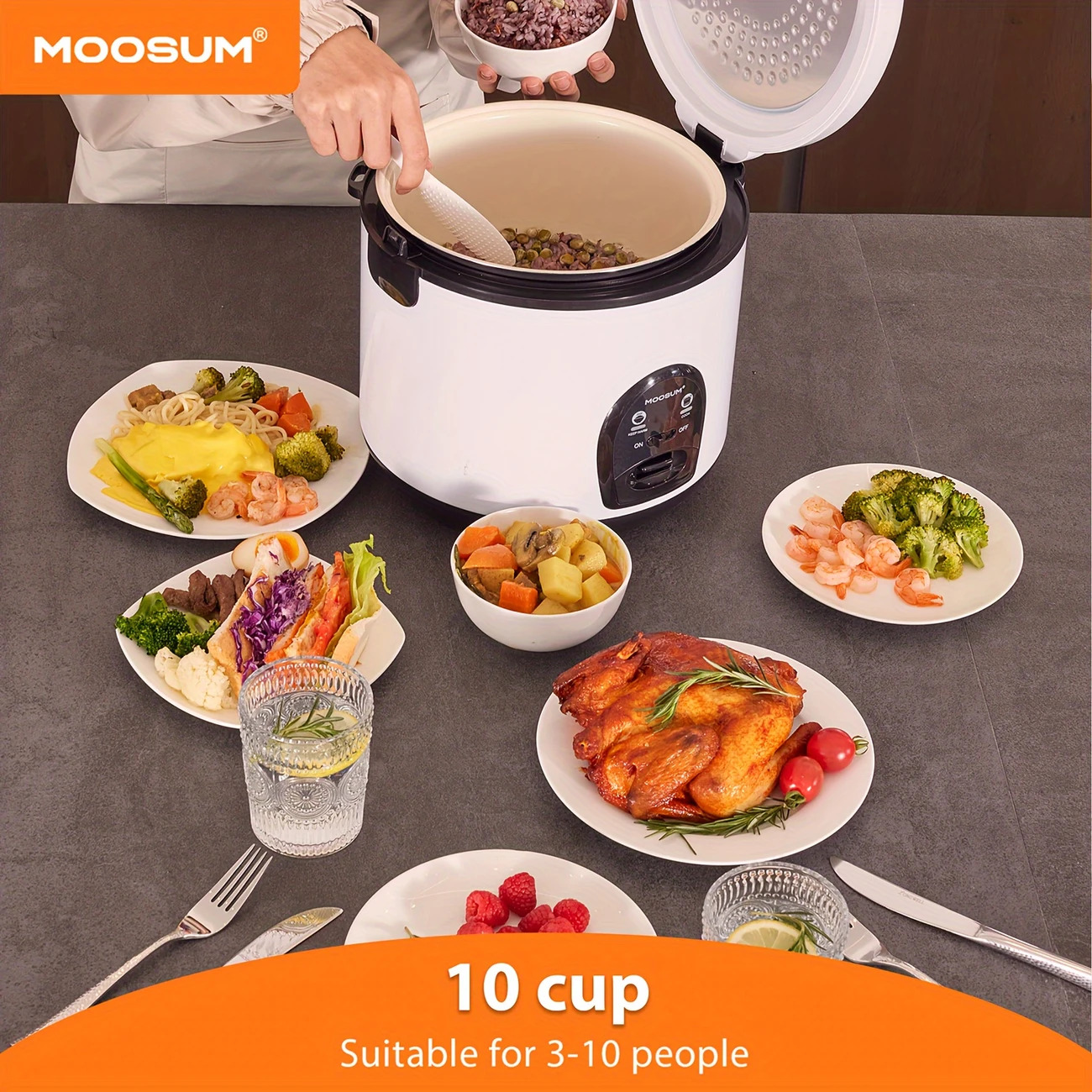 MOOSUM Electric Rice Cooker - Image 2