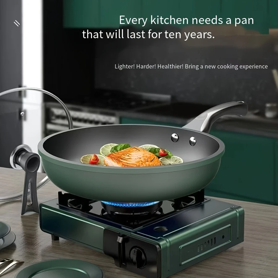 Versatile Non-Stick Frying Pan with Lid - Image 3