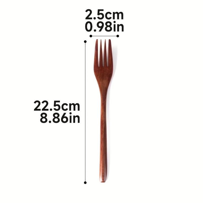 9pcs Japanese Handcrafted Wooden Cutlery Set - Image 3
