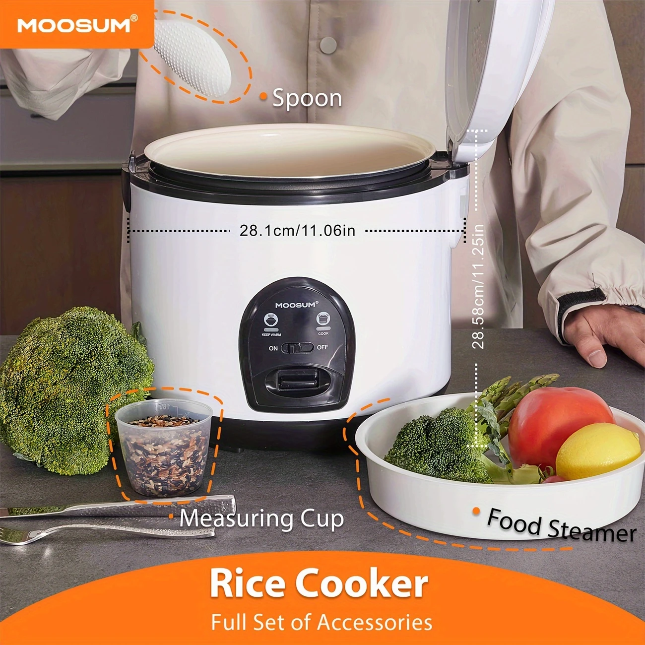 MOOSUM Electric Rice Cooker - Image 3