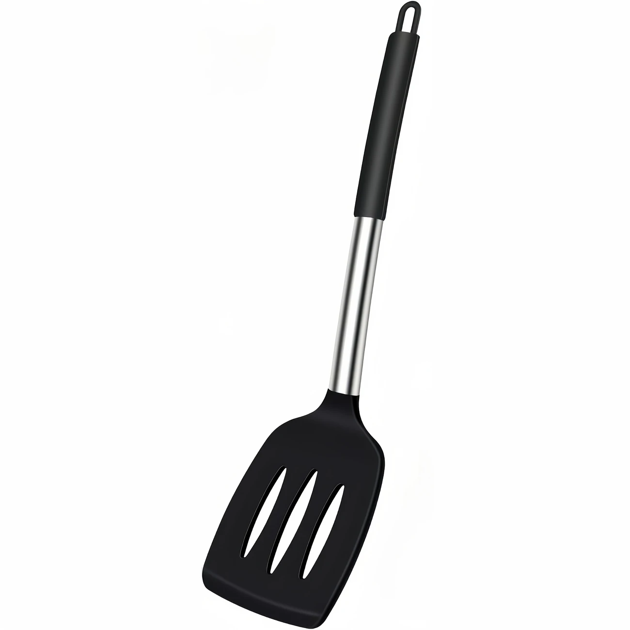 Heat-Resistant Black Silicone Spatulas - Image 3