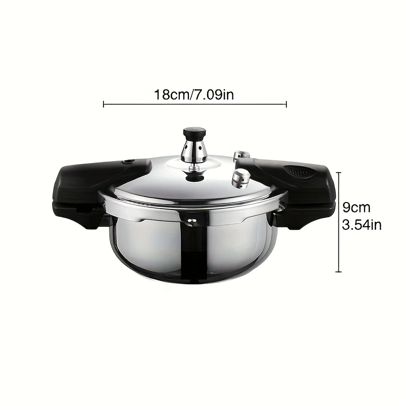 LEOZ 1.8L Mini Stainless Steel Pressure Cooker - Image 4